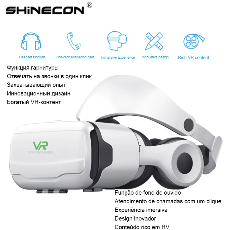 VR Glasses Virtual Reality 3D  - огляд і ціна Vr Headset Pc
