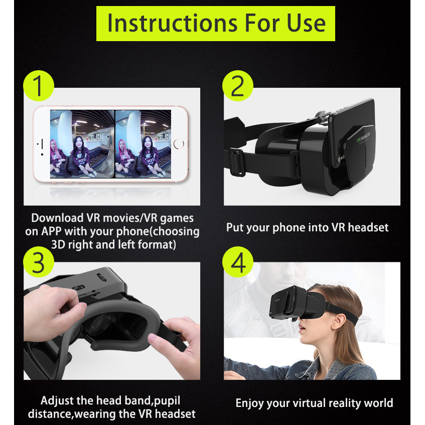 3D Virtual Reality VR Glasses  - огляд і ціна Vr Headset Pc