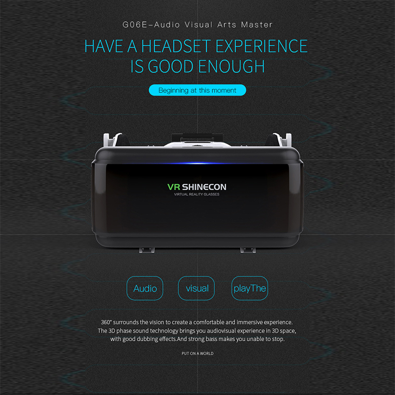 VR Shinecon Casque Helmet 3D G - огляд і ціна Vr Headset Pc